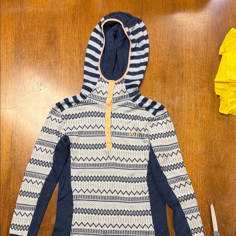 Kari Traa wool base layer hoodie S